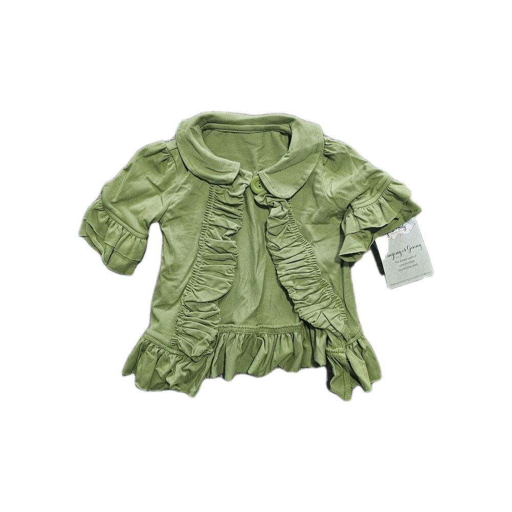Persnickety Stella Green Jacket Size 3-6 3 6 Months